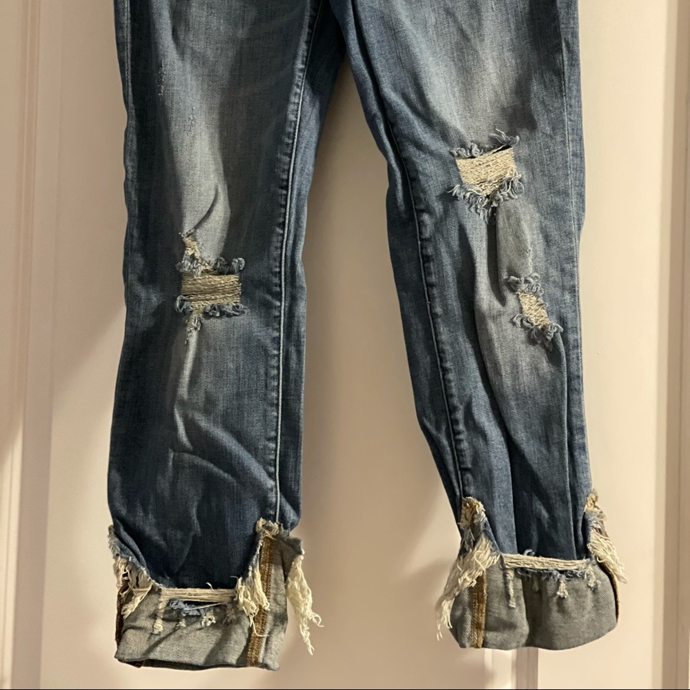 Distressed jeans
